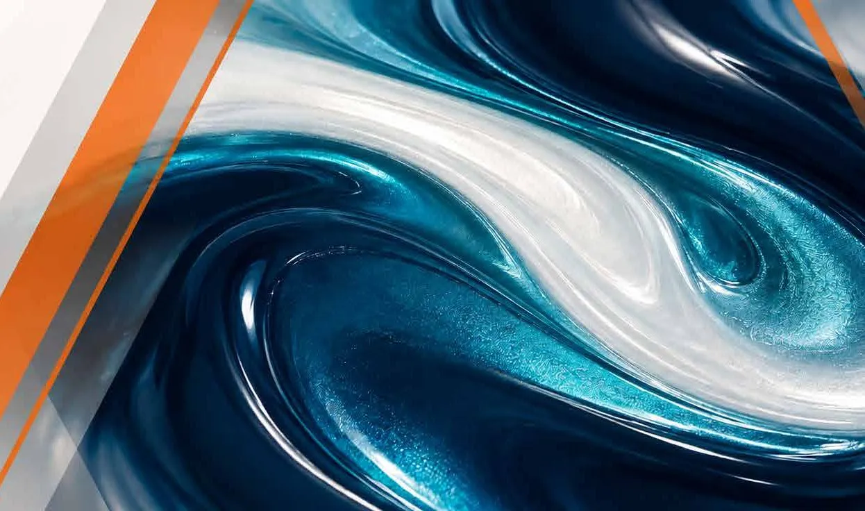 Remolino de pintura azul metalizada